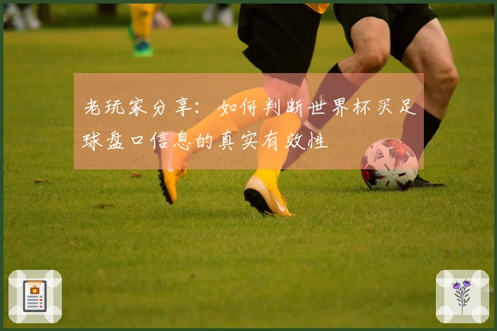 老玩家分享：如何判断世界杯买足球盘口信息的真实有效性